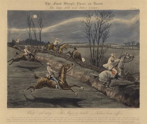 La prima corsa a ostacoli registrata, 1839 da Henry Thomas Alken